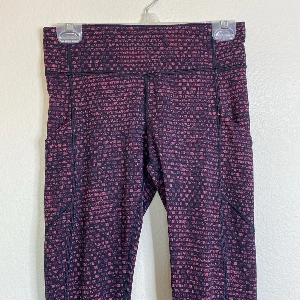 Lululemon speed tights women’s six 6 shatter weave dust coral EUC - Picture 2 of 6